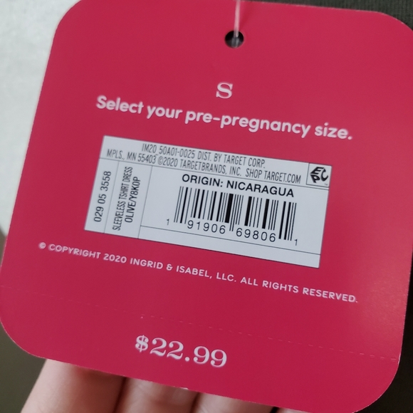 Olive Green Isabel Maternity Dress By Ingrid and Isabel - Picture 5 of 7